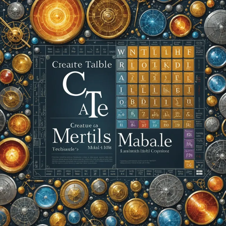 Химия и современное общество: как таблица Менделеева с металлами и неметаллами открывает новые горизонты